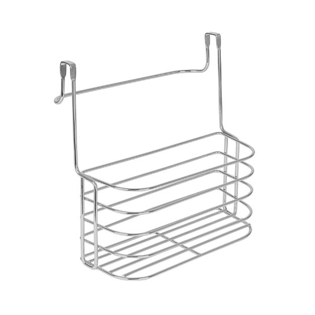 Picture of Duo Over the Cabinet Towel Bar & Medium Basket - Chrome