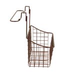 Picture of Grid Over the Cabinet Towel Bar & Medium Basket - Bronze