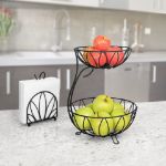 Picture of Leaf Arched 2-Tier Server - Black