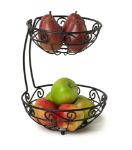 Picture of Scroll Arched 2-Tier Server - Black