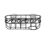 Picture of Scroll™ Suction Sink Sponge & Brush Holder - Black