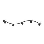 Picture of Sweep Wall Mount 5-Hook Rack - Black