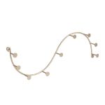 Picture of Sweep Wall Mount 9-Hook Rack - Satin Nickel