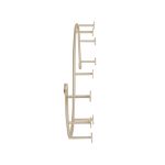 Picture of Sweep Wall Mount 9-Hook Rack - Satin Nickel