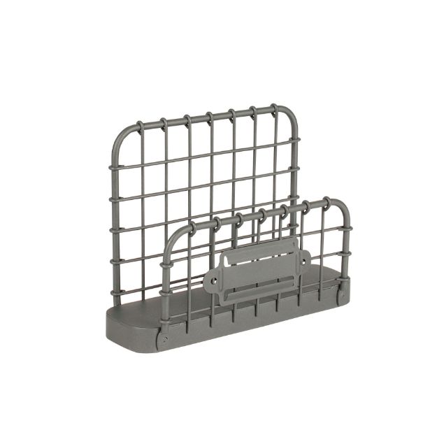 Picture of Vintage Living Desktop Letter Holder - Industrial Gray