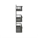 Picture of Vintage Living Wall Mount  3-Tier Spice Rack - Industrial Gray
