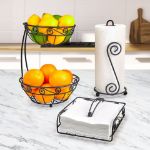 Picture of 3-Piece Scroll Kitchen Countertop Set - Black