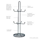 Picture of Yumi 8-Mug Holder - Black