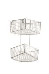 Picture of 2-Tier Corner Storage Basket - Satin Nickel