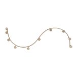 Picture of Sweep Wall Mount 9-Hook Rack - Satin Nickel