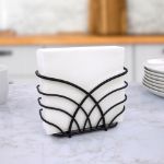 Picture of Flower Napkin Holder - Black